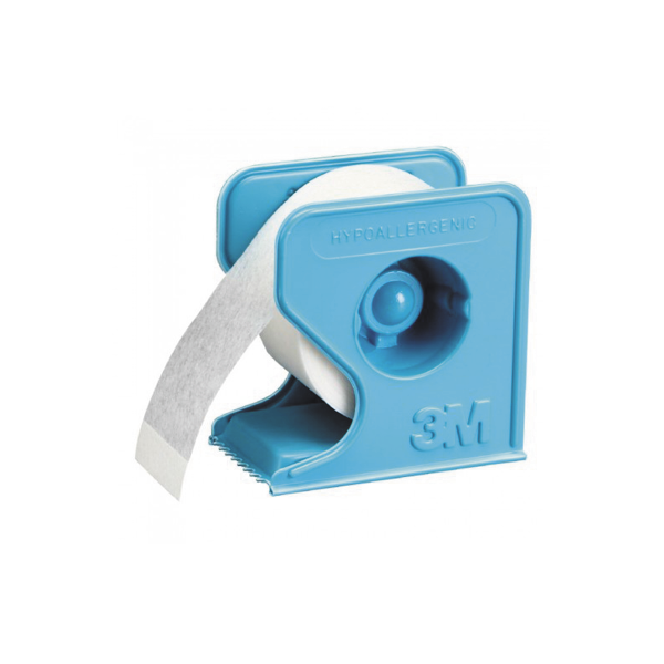 Micropore, fikseringstape, hvid, med dispenser, 2,5 cm x 9,1 m, 1 pcs
