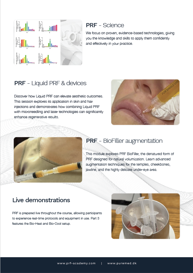 28/11 PA02 PRF in Facial Aesthetics Academy Course I Roskilde