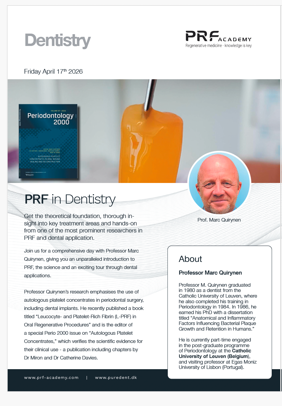 17/4 PA07 PRF in Dentistry i Roskilde